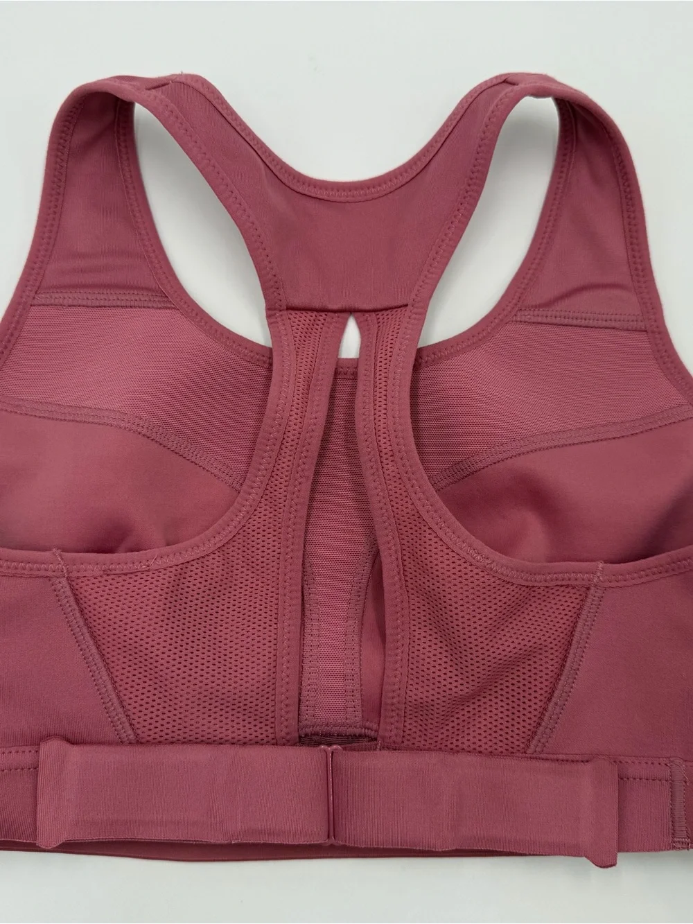 Nike Rose Pink Racerback Sports Bra with Swoosh Women Small